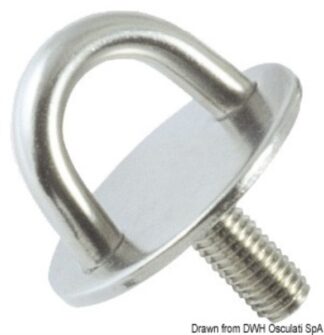 Piastrina con prigioniero 10 mm - 39.325.03 Osculati