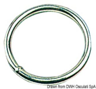 Anello inox 6x60 mm - 39.598.02 Osculati Anelli e golfari