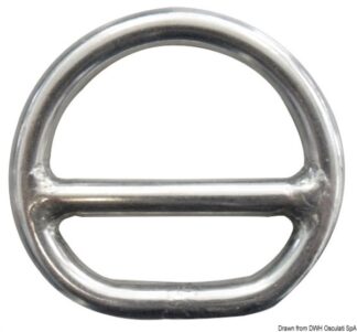 Mezzoanello barra inox 10x60 mm - 39.602.04 Osculati Anelli e golfari