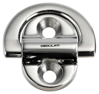 Pad eye 45x45 mm anello 6 mm (2 fori) carico di rottura 1800 kg - 39.870.00 Osculati Anelli e golfari