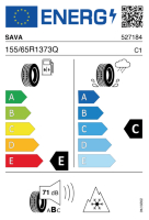 Pneumatici Auto Invernali SAVA ES S3+ 155/65 R13 73 Q - immagine 2