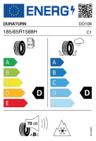 Pneumatici Auto Invernali DURATURN WINTER 185/65 R15 88 H - immagine 2