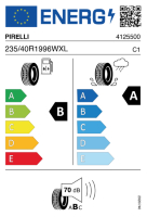 Pneumatici Auto Estivi PIRELLI P-ZERO 235/40ZR19 (96Y) XL - immagine 2