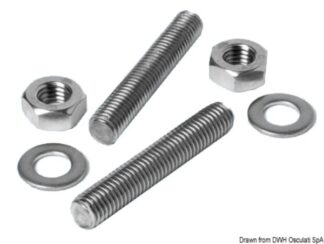 Kit prigionieri inox 20 x 120 mm - 40.142.20 Osculati Bitte e passacavi