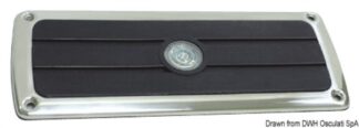 Pedana poggiapiedi 222x86 mm - 40.523.02 Osculati Sedili, tavoli, gambe, roll bar e portaoggetti