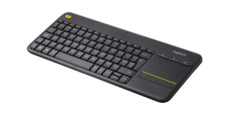 920-007135 TASTIERA WIRELESS K400 PLUS SMART TV TOUCHPAD BLACK Logitech MOUSE E TASTIERE