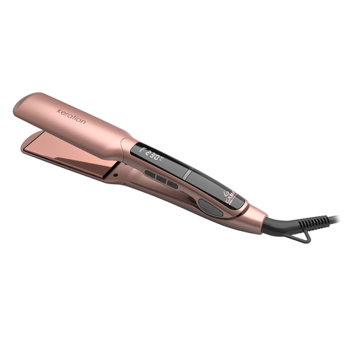 GA.MA Piastra Keration X-Wide Digital: Per Capelli Lunghi, preserva la Keratina dei capelli, anti effetto crespo, capelli lisci in una sola passata, temperatura regolabile da 150 a 230°C, riscaldamento istantaneo, auto spegnimento.