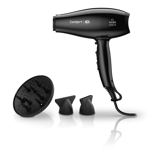 GA.MA Phon Comfort 4D Therapy Ultra Ozone Ion Gama: Made in Italy, tecnologia agli ioni, anti crespo, anti-età, ricostruzione molecolare dei capelli, componenti interni in tormalina, 2200 W, 6 combinazioni di temperatura e velocità, colpo d'aria fredda.