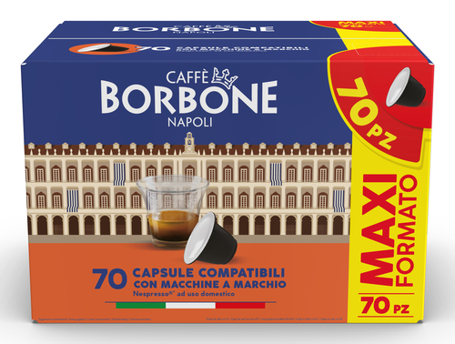 Caffè Borbone Capsule Compatibili sistema Nespresso - Miscela Decisa - 70 capsule