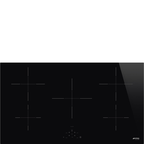 Smeg Universal SI2951D piano cottura Nero 90 cm Piano cottura a induzione 5 Fornello(i) Made in Italy