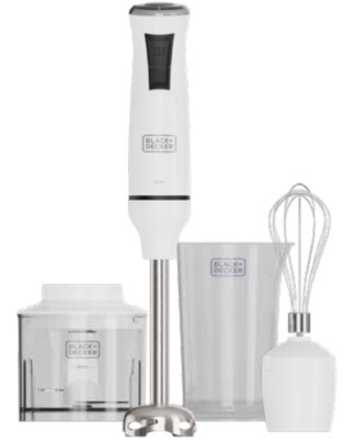 BXHBA750E  FRULL IMM 600 W 4 LAME + ACCESSORI E&T-BL&DECKER MINIPIMER E SBATT.IMMERS.