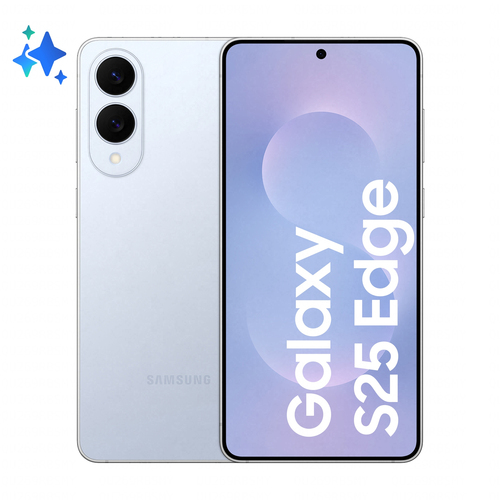 Samsung Galaxy S25 Edge, Smartphone AI, Display 6.7'' QHD+ Dynamic AMOLED 2X, Fotocamera 200MP, RAM 12GB, 512GB, 3.900 mAh, Titanium Icyblue