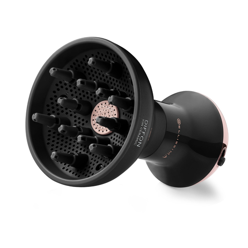 Bellissima Imetec Diffon Ion Ceramic, Diffusore ad Aria Calda per Capelli Ricci, Tecnologia Ion Ceramic, Doppio voltaggio, 700 W, 2 Combinazioni Aria/Temperatura, Asciugatura Delicata Senza Effetto Crespo, Impugnatura Ergnomica