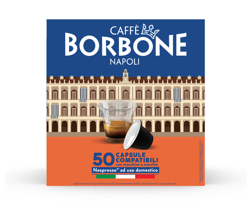 Caffè Borbone Capsule Compatibili sistema Nespresso - Miscela Nobile - 50 capsule