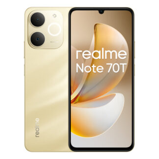 NOTE 70T 4/128gb GOLD S.PHONE 6.74"HD 4/128GB CAMERA DUAL 13MP FRONT 5MP 6000MAH NEXT AI REALME SMARTPHONE
