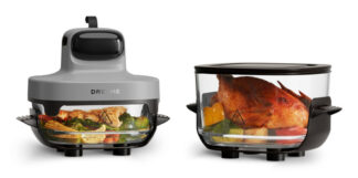 Dreame Tasti Singolo Indipendente 1500 W Friggitrice ad aria calda Nero, Trasparente, Bianco