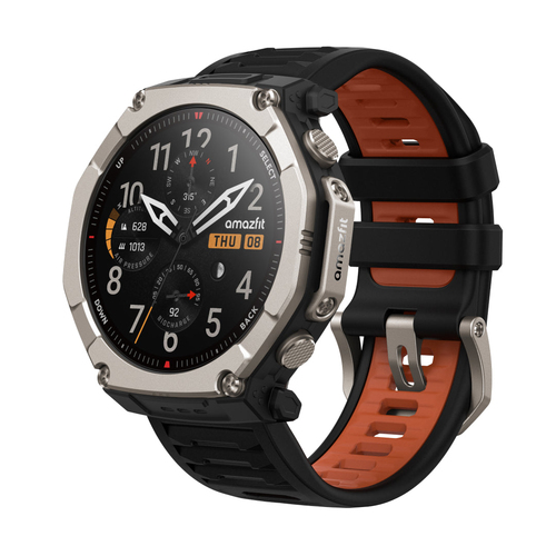 Amazfit T-Rex Ultra 2 Display AMOLED 51 mm Mappe Precaricate Titanio di grado 5 Wi-Fi GPS (satellitare)