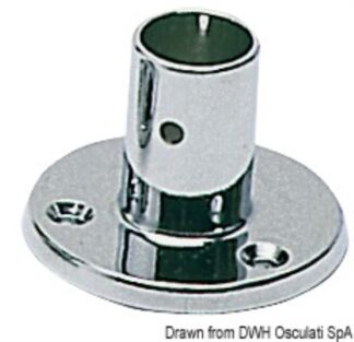 Supporto pulpito diritto 25 mm - 41.012.01 Osculati Pulpiti, portacanne, candelieri