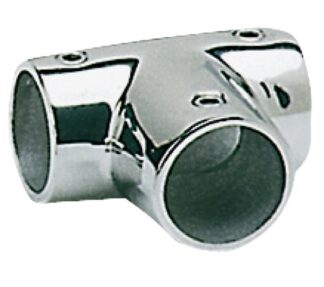 Giunto inox T 90° 30 mm - 41.115.30 Osculati Pulpiti, portacanne, candelieri
