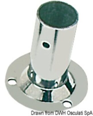 Basetta tonda inox 90° 25 mm - 41.131.23 Osculati Pulpiti, portacanne, candelieri