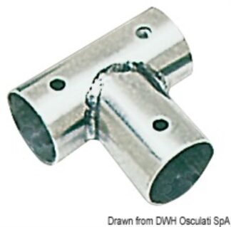 Raccordo inox T 90° 25 mm - 41.135.23 Osculati Pulpiti, portacanne, candelieri