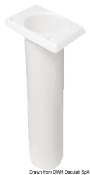 Portacanne polipr. quadrato UV stab. bianco 230 mm - 41.164.02 Osculati Pulpiti, portacanne, candelieri