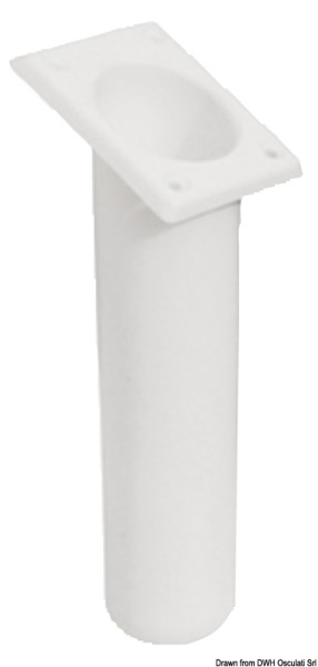 Portacanne polipr. quadrato UV stab. bianco 240 mm - 41.164.04 Osculati Pulpiti, portacanne, candelieri