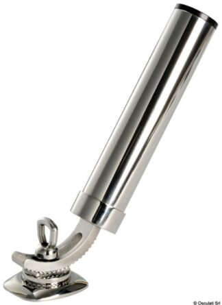 Portacanne AISI 316 mm 90x60 - 41.167.90 Osculati Pulpiti, portacanne, candelieri