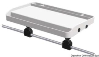 Vassoio per tubi pulpito Ø25 mm 700x420 mm - 41.168.21 Osculati Pulpiti, portacanne, candelieri