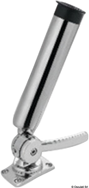 Portacanne orientabile in acciaio inox 316 per fissaggio su piano - 41.168.52 Osculati Pulpiti, portacanne, candelieri