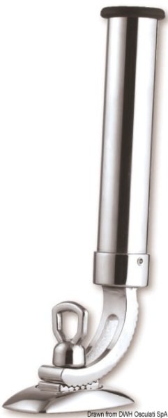Portacanne cromato snodato 40 mm - 41.170.01 Osculati Pulpiti, portacanne, candelieri