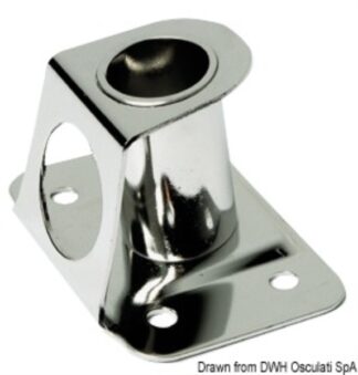 Base candeliere inox 4° 25 mm - 41.173.20 Osculati