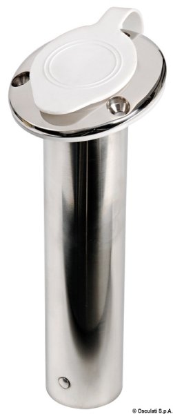 Portacanne inox 75° tappo bianco - 41.211.55 Osculati Pulpiti, portacanne, candelieri