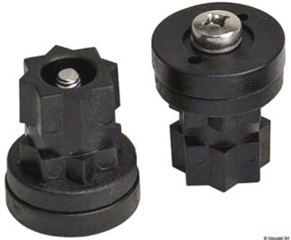 Adaptor Pair Black - 41.322.40 Osculati Pulpiti, portacanne, candelieri