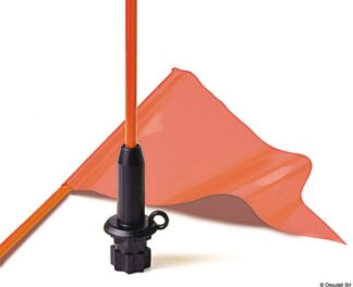 Flag Whip & Pennant Black Base - 41.327.00 Osculati Pulpiti, portacanne, candelieri