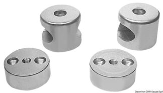 Centrale anodizzato per tubo ovale - 41.609.10 Osculati Pulpiti, portacanne, candelieri