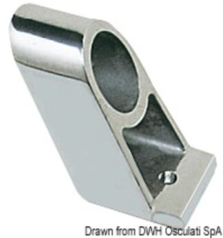 Supporto corrimano centrale ottone cromato 22 mm - 41.612.00 Osculati Pulpiti, portacanne, candelieri
