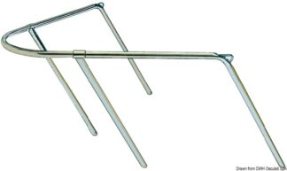 Pulpito prua inox 80x90x45 cm - 41.670.00 Osculati Pulpiti, portacanne, candelieri