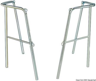 Pulpito poppa inox 40x43x60 cm 2 parti - 41.671.01 Osculati Pulpiti, portacanne, candelieri