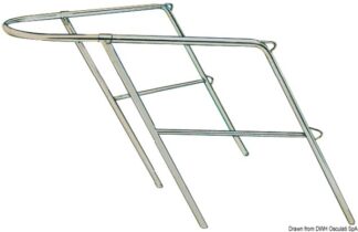 Pulpito prua inox 78x110x60 cm - 41.671.00 Osculati Pulpiti, portacanne, candelieri