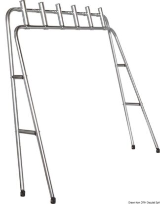 Torre portacanne 6 posti 32 mm - 41.690.01 Osculati Pulpiti, portacanne, candelieri