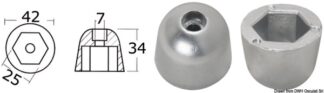 Anodo ric. rif.orig. 101180 - 43.070.24 Osculati Anodi, soffietti motore
