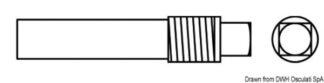 Barilotto zinco 1/4" gas Isoterm - 43.229.06 Osculati Anodi, soffietti motore
