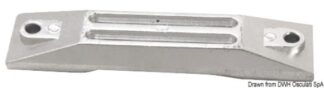 Anodo magnesio a piastra per 35/50 HP - 43.290.02 Osculati Anodi, soffietti motore