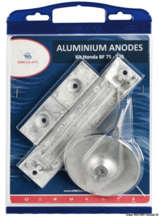 Kit anodi fuoribordo alluminio Honda 75/225 Hp - 43.291.61 Osculati Anodi, soffietti motore