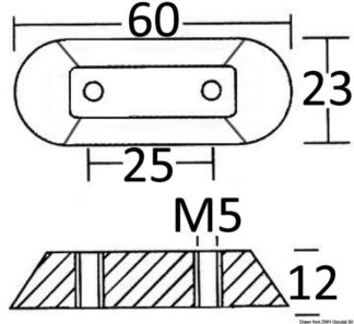 Anodo fuoribordo Honda alluminio - 43.315.24 Osculati Anodi, soffietti motore