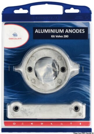 Kit Volvo 280 magnesio - 43.340.02 Osculati Anodi, soffietti motore