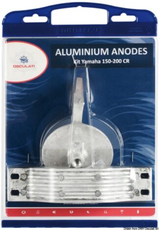 Kit Yamaha 150/200CR alluminio - 43.351.01 Osculati Anodi, soffietti motore