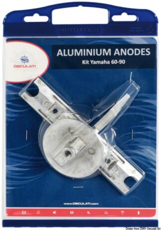 Kit Yamaha 60/90 alluminio - 43.354.01 Osculati Anodi, soffietti motore