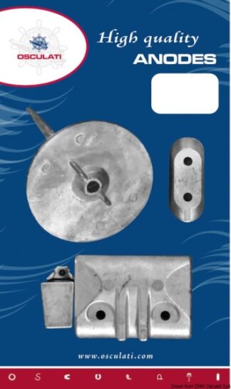 Kit anodi fuoribordo Yamaha 40/50 Hp - 43.354.10 Osculati Anodi, soffietti motore